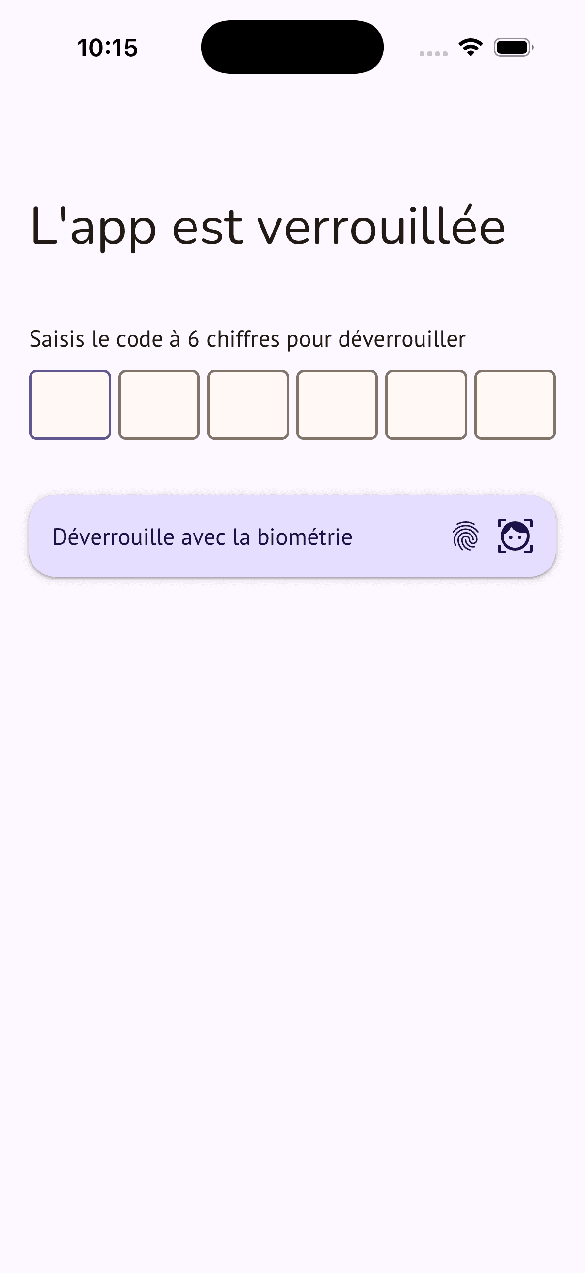 À toi. Verrouillé.